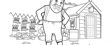 Kolorowanka Staś i fajna babcia