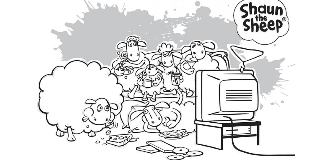 Kolorowanka Baranek Shaun